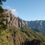 the highest peak of the caldera, hidden in the clouds… the roque de los muchachos